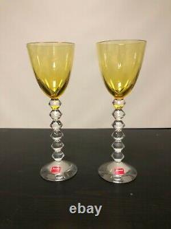 Baccarat wine glasses Pair