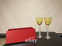 Baccarat wine glasses Pair