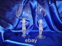 Bacchus Figural Stem Wine & Champagne Glasses 12 Wine & 6 Champagne