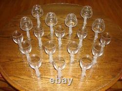 Bacchus Figural Stem Wine & Champagne Glasses 12 Wine & 6 Champagne