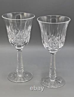 Ballyshannon by Waterford clear crystal pair of Wine Glasses 6 7/8, gently used