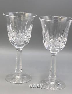 Ballyshannon by Waterford clear crystal pair of Wine Glasses 6 7/8, gently used
