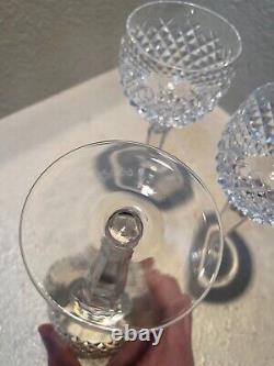 Beautiful Set of 3 Waterford Crystal Hock Wine Glasses Pattern Alana EUC