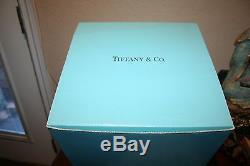 Beautiful Tiffany Crystal Signed Wine Goblets Group of 6 in Original Box
