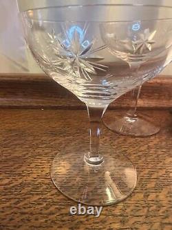 Beautiful set of 14 Fostoria Stardust Cordial & Liqour/Wine Crystal glasses