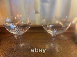 Beautiful set of 14 Fostoria Stardust Cordial & Liqour/Wine Crystal glasses