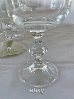 Bohemia Claudia Czech Set/12 Crystal Wine Glasses 7 oz, 14 Linen Coasters