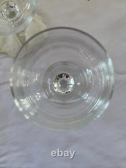 Bohemia Claudia Czech Set/12 Crystal Wine Glasses 7 oz, 14 Linen Coasters