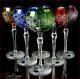 Bohemia Colored Crystal Wine Glasses 21 cm, 220 ml, Jasmine DeLuxe 6 pc New