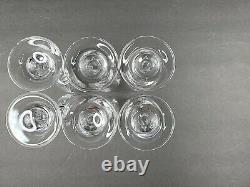 Bohemia Crystal Pinwheel (5) Wine (6) Snifter (6) Cordial Glasses Set Czech Lot