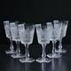 Bohemian Czech 6 oz Crystal Wine Glass 180 ml Hand Cut Queen Lace, Set of 6