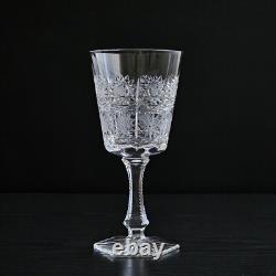 Bohemian Czech 6 oz Crystal Wine Glass 180 ml Hand Cut Queen Lace, Set of 6