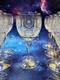 Bohemian Czech Cut Crystal Queen Lace 10 8 oz Wine Glasses (LOT DISCOUNT)