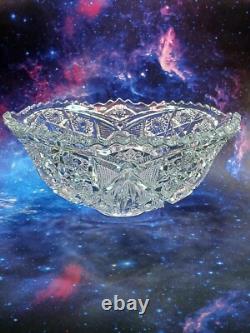 Bohemian Czech Cut Crystal Queen Lace 10 8 oz Wine Glasses (LOT DISCOUNT)