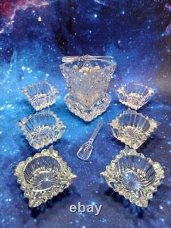 Bohemian Czech Cut Crystal Queen Lace 10 8 oz Wine Glasses (LOT DISCOUNT)
