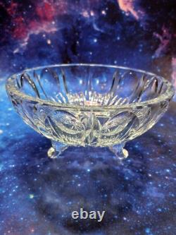Bohemian Czech Cut Crystal Queen Lace 10 8 oz Wine Glasses (LOT DISCOUNT)