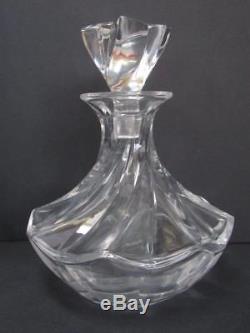 Brilliant LALIQUE ABERDEEN Swirl Crystal DECANTER Glass Wine/Scotch #13304 N/R