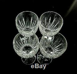 CARINA by Waterford Crystal CLARET WINE GLASSES 7 1/8 Set of 4