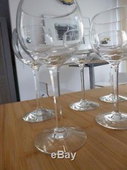 CARTIER crystal wine glasses