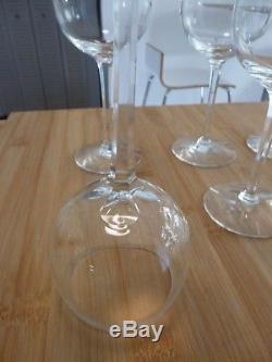 CARTIER crystal wine glasses