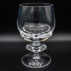 CHIPS Lalique France Crystal Bordeaux Wine Glass Set of 3- 5 1/4H FREE USA SHIP