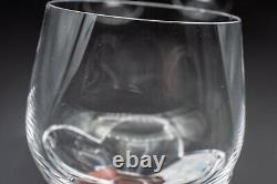 CHIPS Lalique France Crystal Bordeaux Wine Glass Set of 3- 5 1/4H FREE USA SHIP