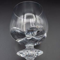 CHIPS Lalique France Crystal Bordeaux Wine Glass Set of 3- 5 1/4H FREE USA SHIP