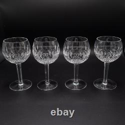 CHIPS Waterford Crystal Colleen Oversize Wine Goblet Glasses 7 5/8 Set of 4