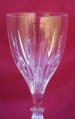 CHRISTOFLE Paris 6 Water Cut Crystal Glasses CATHEDRALE New Tag Boxed