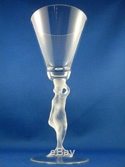 CLEARANCE! RARE Retro 1976+ BAYEL France BACCHANTE CRYSTAL Lady Stem Wine Glass