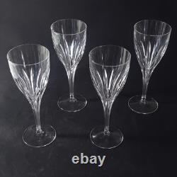 CRISTAL D'ARQUES-DURAND FEUILLE WINE GLASSES, Crystal, 8 7/8, 8 Oz, FRANCE, 4PC