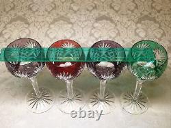 CRYSTAL CLEAR INDUSTRIES Hock Wine Glass ESSEX Set (4) Cut To Clear New In Box
