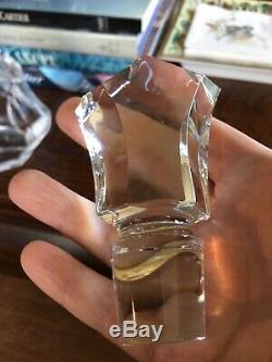 Camus Cognac Jubilee Baccarat Crystal Decanter Empty Bottle with Stopper