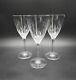 Cartier Crystal LA MAISON DU SHOGUN Set/3 Water/Wine Glasses EXCELLENT+ Gray Cut