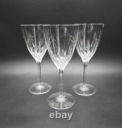 Cartier Crystal LA MAISON DU SHOGUN Set/3 Water/Wine Glasses EXCELLENT+ Gray Cut