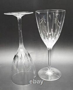 Cartier Crystal LA MAISON DU SHOGUN Set/3 Water/Wine Glasses EXCELLENT+ Gray Cut