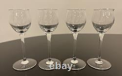 Cartier Crystal Wine Sherry Tulip Shape Glasses 6.25Set of (4)