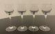 Cartier Crystal Wine Sherry Tulip Shape Glasses 6.25Set of (4)