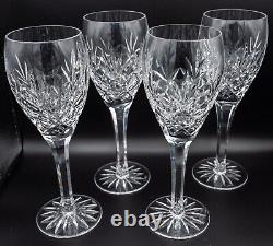 Ceska Crystal Tradition Wine Goblet Glasses Set of 4- 8 1/2 H FREE USA SHIP