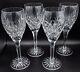 Ceska Crystal Tradition Wine Goblet Glasses Set of 4- 8 1/2 H FREE USA SHIP