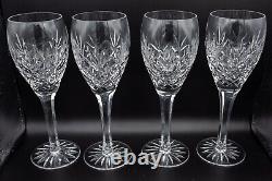 Ceska Crystal Tradition Wine Goblet Glasses Set of 4- 8 1/2 H FREE USA SHIP