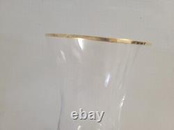 Christian Dior Triomphe crystal wine goblet 8 trimmed gold Set of 4 with box
