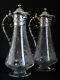 Christofle Collection Gallia and Baccarat crystal Pair of wine decanters ewers