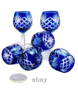 Cobalt crystal wine glasses 280 ml Pineapple