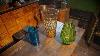 Collection Of Color Glass Vase Salvage Hunters 1612