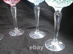 Cristal De Lorraine French Cut Crystal Wine Glasses, Set Of 5