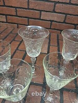 Crystal Glasses Various Sizes Large Lot Of 21 Unsure Of Brand