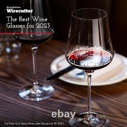Crystal Wine Glasses, Set of 6 with Gift Box Premium, Universal Wine Glass