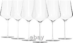 Crystal Wine Glasses, Set of 6 with Gift Box Premium, Universal Wine Glass