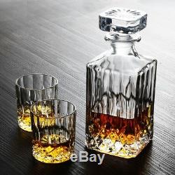 Crystal Wine Sets Creative Whiskey Cup Decanter Wine Bottle Glass 7pcs Each Set